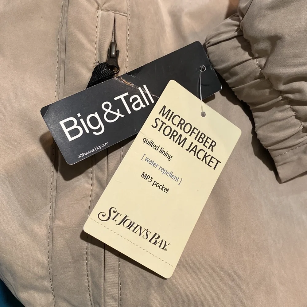 🪴NWT🪴 Men’s “St. John’s Bay” Microfiber Storm Jacket🪴 - Picture 7 of 12